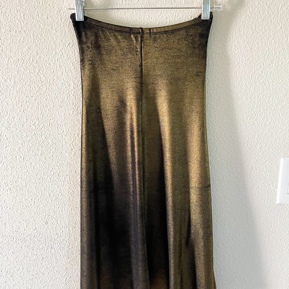 Forever 21 Disco Queen Studio 54 Gold Black Metallic Mini Strapless Dress - Picture 4 of 8